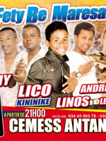 Fety be maresaka au CEMESS Antanimora‍ avec Lico Kininike‍ , Haramy‍, Linos‍, Les Robert‍