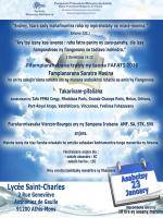 Fifampiarahabana tratry ny taona FAFATS 2016 - Lycée St Charles Athis-Mons France