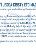 Fiombom-bavaka - FJKM - Coliseum Antsonjombe‍