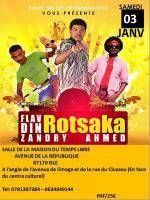 Flav, Din Rotsaka et Zandry Ahmed à la Salle de la maison du temps libre Isle