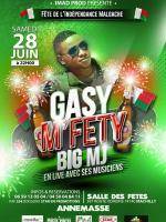 Gasy m'fety avec Big MJ en live avec ses musiciens à la salle des fêtes de Machilly Annemasse