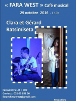 Gérard Ratsimiseta‍ & Clara‍ - café musical au Fara West Faravohitra‍
