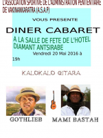 Gothlieb & Mami Bastah - Diner cabaret à la salle de fête de l'Hotel Diamant Antsirabe