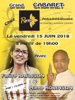 Grand cabaret Faniry Raelison‍ & Mamy Robinson‍ - Chez Ranto Ankadimbahoaka