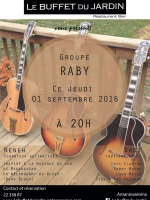 Group Raby en concert au Buffet du Jardin