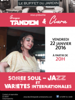 Groupe Tandem & Clara en concert au Buffet du Jardin