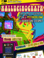 Hallucinograph expo sur toile / illustrations axe sur le psychedelisme et l'ouverture d'esprit - Craam Ankatso