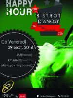 Happy hour au Bistrot d'Anosy avec Jai, Ky.Mmie & Maloyax -