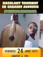 Hazolahy Thominot en cabaret accoustic au Beach Bar Ambatoloaka