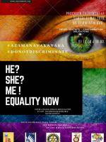 He She Me equality now No Comment Bar Isoraka