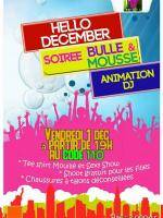 Hello  december soirée bulle & mousse Code 110 Sisha Karaoke