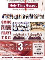 Holy time gospel au Palais des Sports Mahamasina avec Gmmc, The Singers Of Jesus, Pray'F, TGC (Tana Gospel Choir)