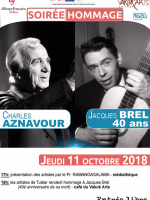 Hommage à Charles Aznavour et Jacques Brel - Vakok'Arts Trano Toliary‍