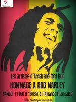 Hommage à Bob Marley des artistes d'Antsirabe