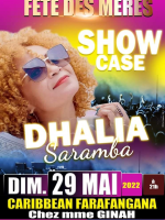 Dhalia Saramba en show case Carribean Farafangana
