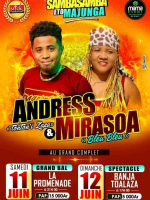 Andress & Mirasoa - en Concert - La Promenade Mahajanga , Banja Toalaza - Mahajanga