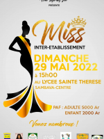 Miss inter-établissement - Lycée Sainte Thérèse Sambava Centre