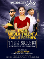 Cabaret Samedi joli - Salles des fêtes Meral avec Inah , Mbola Talenta & Fanilo Poppin's