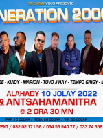 Génération 2000 - Concert - Spydee - Kiady Marion Tovo j'hay Tempo gaigy Radz'krutam bull - Antsahamanitra