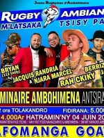 Rugby Ambiance m'latsaka tsisy para - Bryan , Jacquis Randria , Njara Marcel , Rah-ckiky , Berrizz-Jah , louckim , Rao - Showcase - Terrain Seminaire Ambohimena Antsirabe