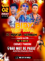 Germain , Biby Telo Loha, JC Makua - Showcase - Bar Mot de Passe Antsonasona Antalaha