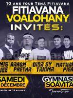 10 ans tour tena fitiavana - Concert aaron pretra , Dj Dennis Jee , Dida, Tahiana, Nathan, Pierre - Gymnase Soavita Toamasina