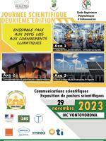 Journée scientifique deuxième édition - Ensemble fâce aux défis liés aux changements climatiques