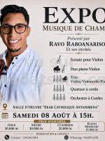 Expo musique de chambre présenté par Ravo Raboanarison Concert Salle d'Oeuvre Ekar Catholique Antanimena