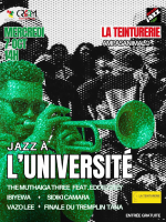 Jazz à l'Université - Vazolee, The Muthaiga Three, Eddie Grey, Ibiyewan Sidiki Camara - Concert La Teinturerie - Is'Art Ampasanimalo