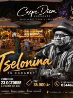 Tselonina en Concert Restaurant Carpe Diem Andraharo