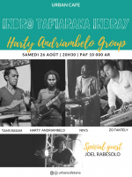 Indro tafiaraka indray Harty Andriambelo‍ group au Urban Café Antsahabe‍ avec Joel Rabesolo‍ en guest