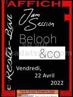 Jam session Belooh Affiche Resto Bar Toamasina