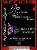 Jam Session Nully & Ulysse Ratomosoa Affiche Resto Bar Toamasina