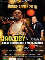 Jaojoby le roi du salegy bonne année 2015 avec Dj Dina à l'Insomnia