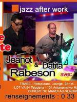 Jazz after work au Trass avec Jeanot et Datita Rabeson et Sammy Andriamanoro