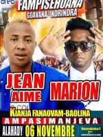 Jean Aimé‍ & Marion‍ en concert Terrain de foot Ampasimaneva
