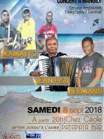 Jean Piso, Mamaly 2, Hermann en concert Chez Cécile Mangily - Pata-Patabar Toliary
