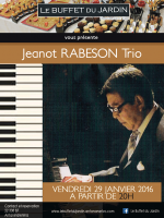 Jeanot Rabeson Trio en concert au Buffet du Jardin