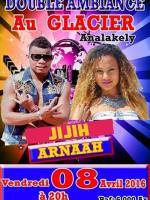 Jijih et Arnaah au Glacier Analakely