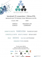 Jimmy B Zaoto‍ ‍, Raboussa‍, Tambour Gasy‍, Christelle Ratri‍  ‍ Mem's Akademia‍, Benja Gasy‍, Rolf‍, Deenyz‍, Silo‍ & El3ktradam, Zanaray‍ percussion au Dome RTA‍ - Who's next Tana