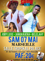 Joby Luxe, Janga Ratah & Belelahy - concert à la Salle Tropikal Palace Marseille