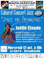 Joelle Claude‍ cabaret concert Jazz "Jazz en français" Carré Antsahavola‍