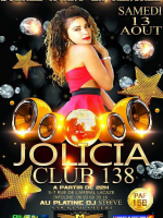 Jolicia en concert au Club 138 La Réunion