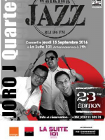 Joro J Quartet en concert à La Suite 101 Antaninarenina - Walking Jazz RLI 106Fm