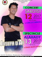 Joseph d'AF‍ en concert Terrain cercle Chinois Sambava‍ Stade Municipal Sambava‍
