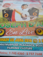 Joseph D'Af en live à Maurice