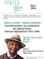 Journée de la littérature malgache organisée par le CROIMA-ASIES en partenariat avec l’HAVATSA-UPEM - Inalco