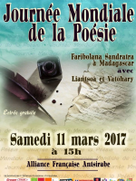 Journée mondiale de la poésie avec Faribolana Sandratra‍- AF - Alliance Française d'Antsirabe‍
