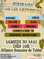 Journée portes ouvertes à l'Alliance Française de Tuléar : Karaoke, Théatre, Danses, Scrabble, Echecs, Slam, Démo TNI, Découverte culturethèque