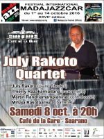 July Rakoto Quartet - Café de la Gare Soarano‍